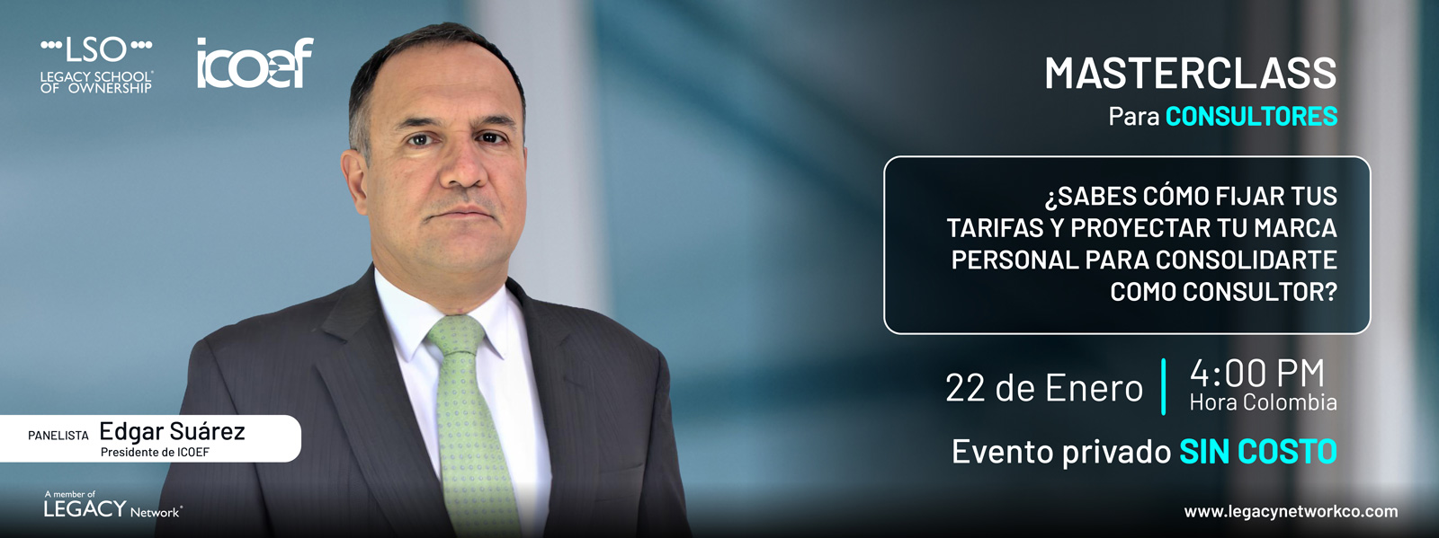 Masterclass: ¿Sabes cómo fijar tus tarifas y proyectar tu marca personal para consolidarte como consultor?